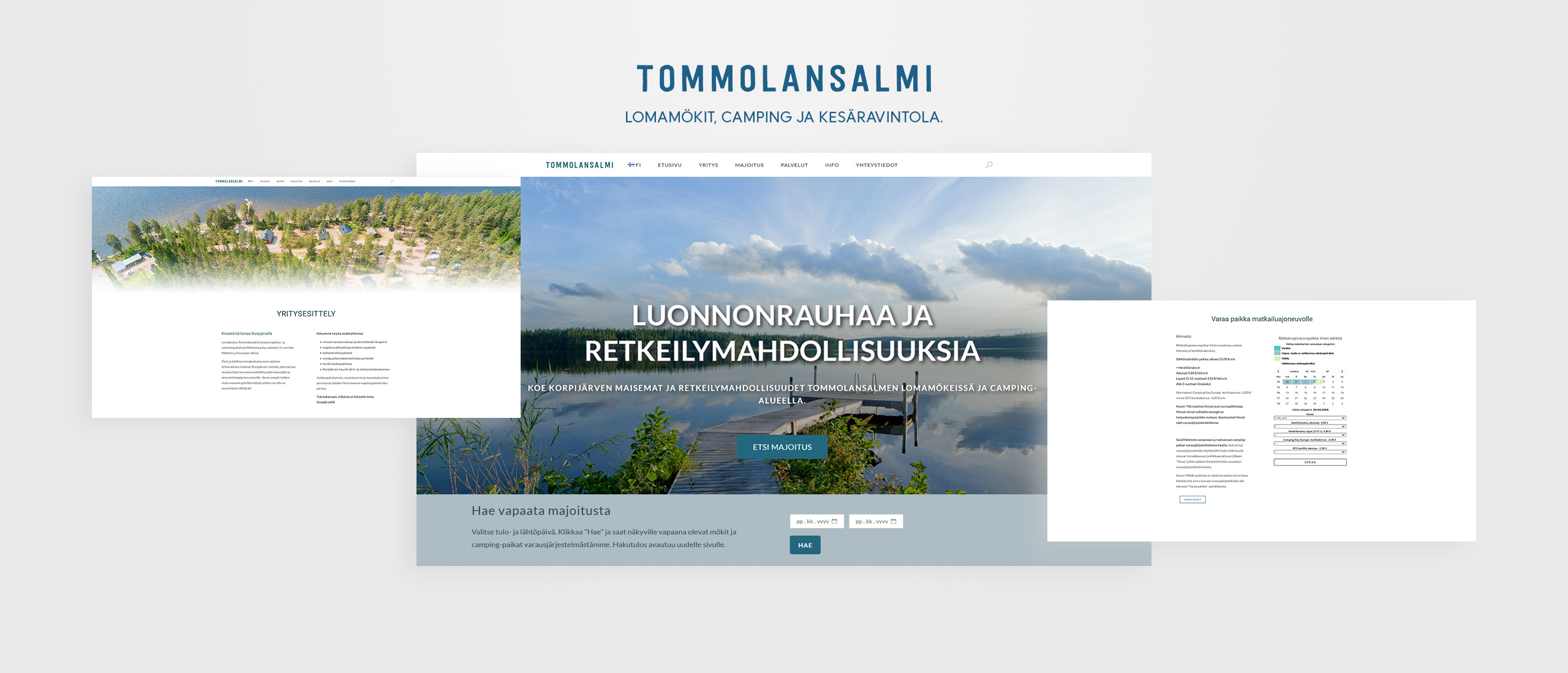 Luminia case verkkosivusto matkailuyritys
